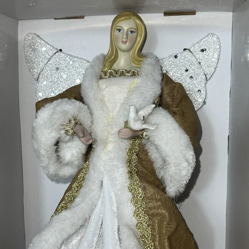 New Angel Tree Topper Holding Bird‎ 12
